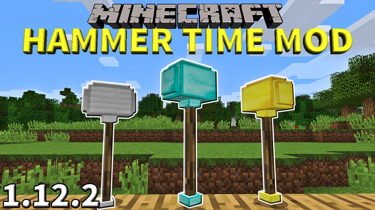 HAMMER TIME MOD ROMPER 9 BLOQUES EN 1 EN MINECRAFT!! MINECRAFT REVIEW MOD 1.12.2 YouTube