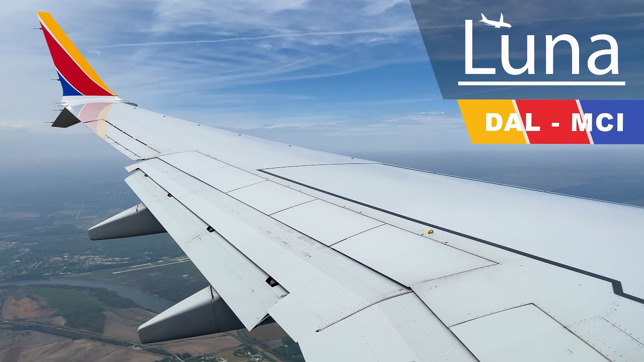 Southwest Airlines Boeing 737 MAX 8 Flight From Dallas to Kansas City