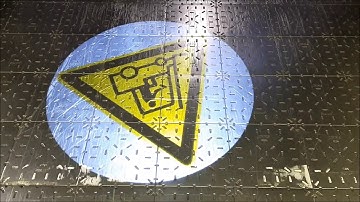 Anti collision system with virtual safety signs