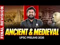 Ancient And Medieval - FINAL REVISION One Shot 🔥 | for UPSC Prelims 2026