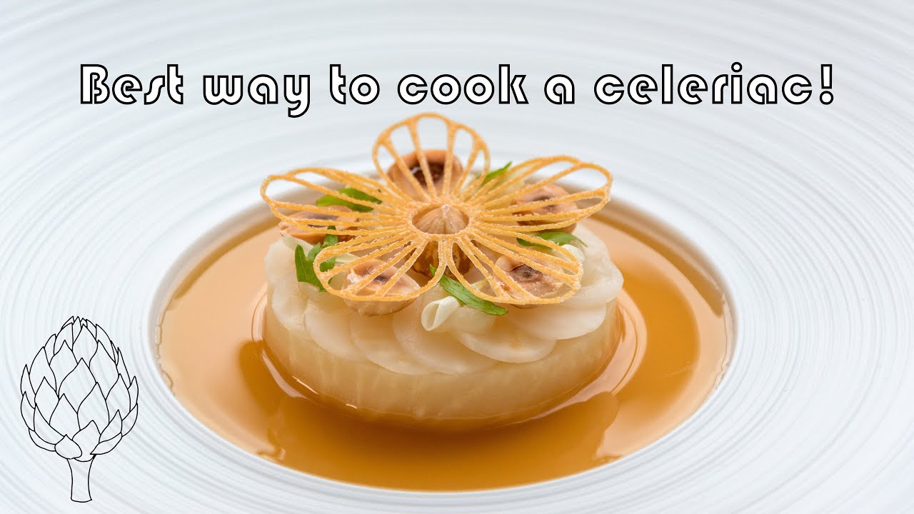 Celeriac & hazelnut dish