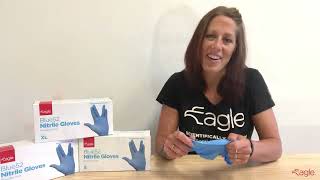 Eagle Protect Blue52 Powder-Free Blue 5 Mil Nitrile Gloves