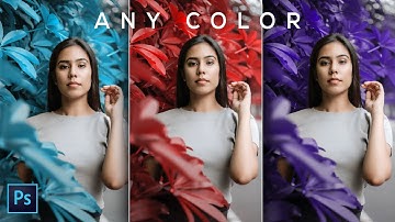 Trick To Change Leaf Color To ANY Color in Photoshop | Photoshop Tutorial