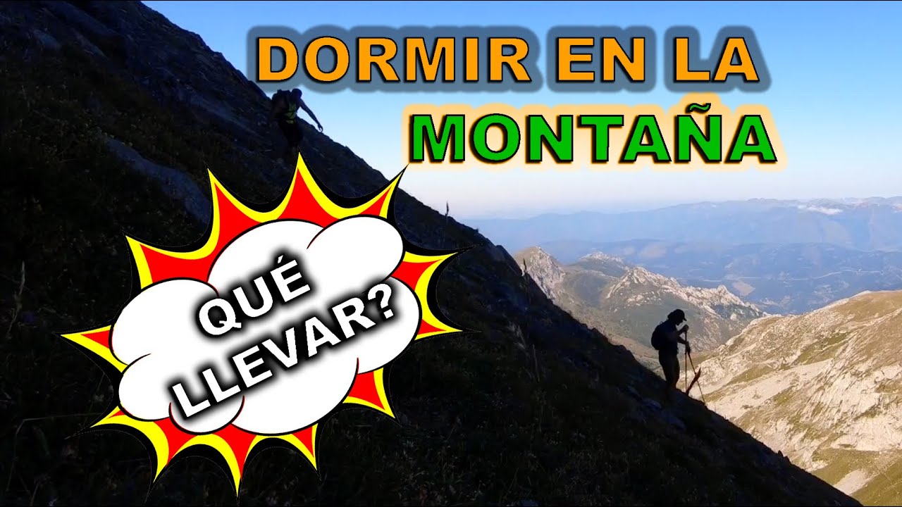 Acampar una noche en la montaña
