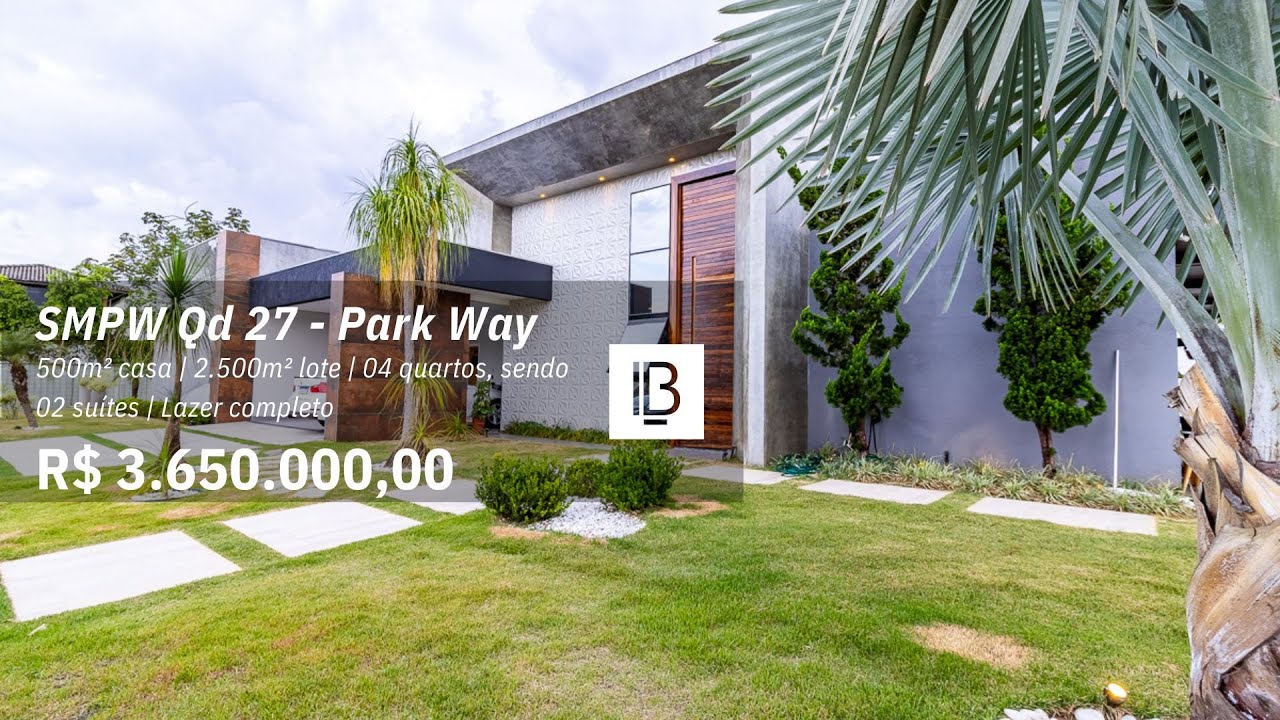 SMPW Qd 27 - Park Way - CASA DE CINEMA - R$ 3.650.000,00