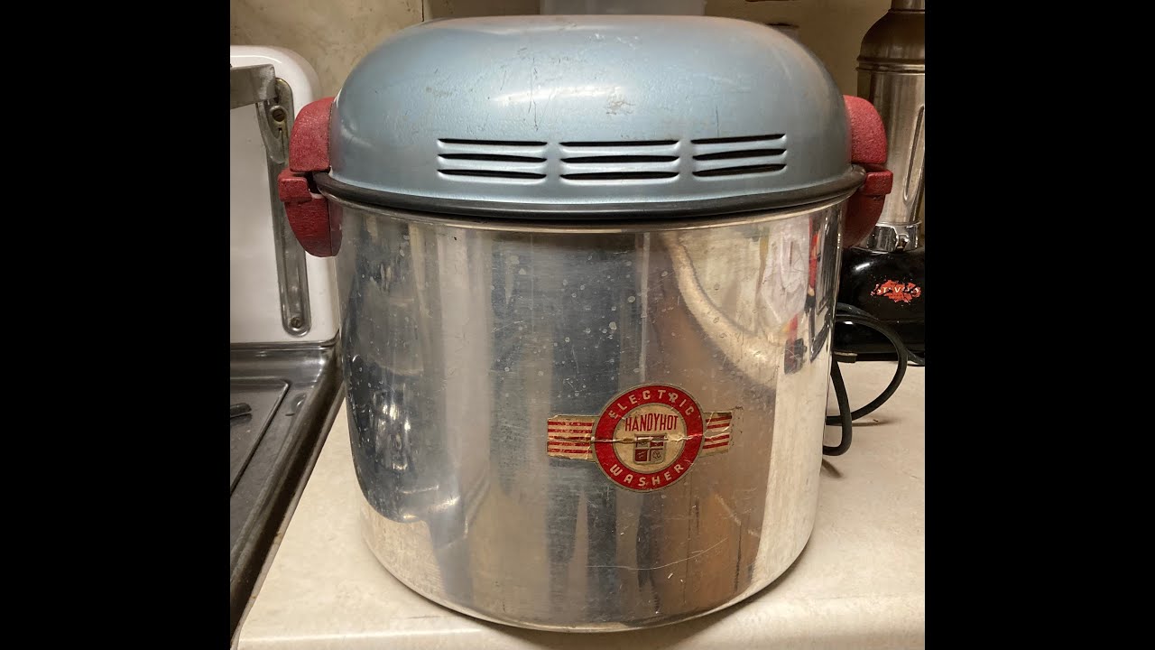 Vintage 1940's Handy Hot Portable Washing Machine with Wringer Fix