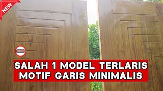 The Most Popular Minimalist Striped Door Model