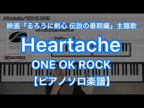 Heartache『るろうに剣心 伝説の最期編』主題歌 (ピアノソロ) - ONE OK ROCK
