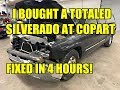 Fixing a "totaled" Silverado from Copart in just FOUR hours!