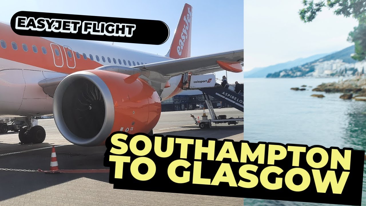Flying from Southampton to Glasgow ✈️ | Walk from Train Station to Airport + Takeoff & Landing Views