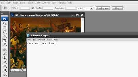 how to crop a photo in photoshop cs3