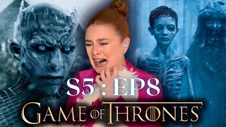 **ICE ZOMBIES?! WHAAAT??** Game of Thrones  5x8 FIRST TIME REACTION!!!