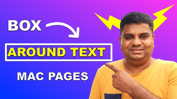 How to Put a Box Around Text in Pages on MAC