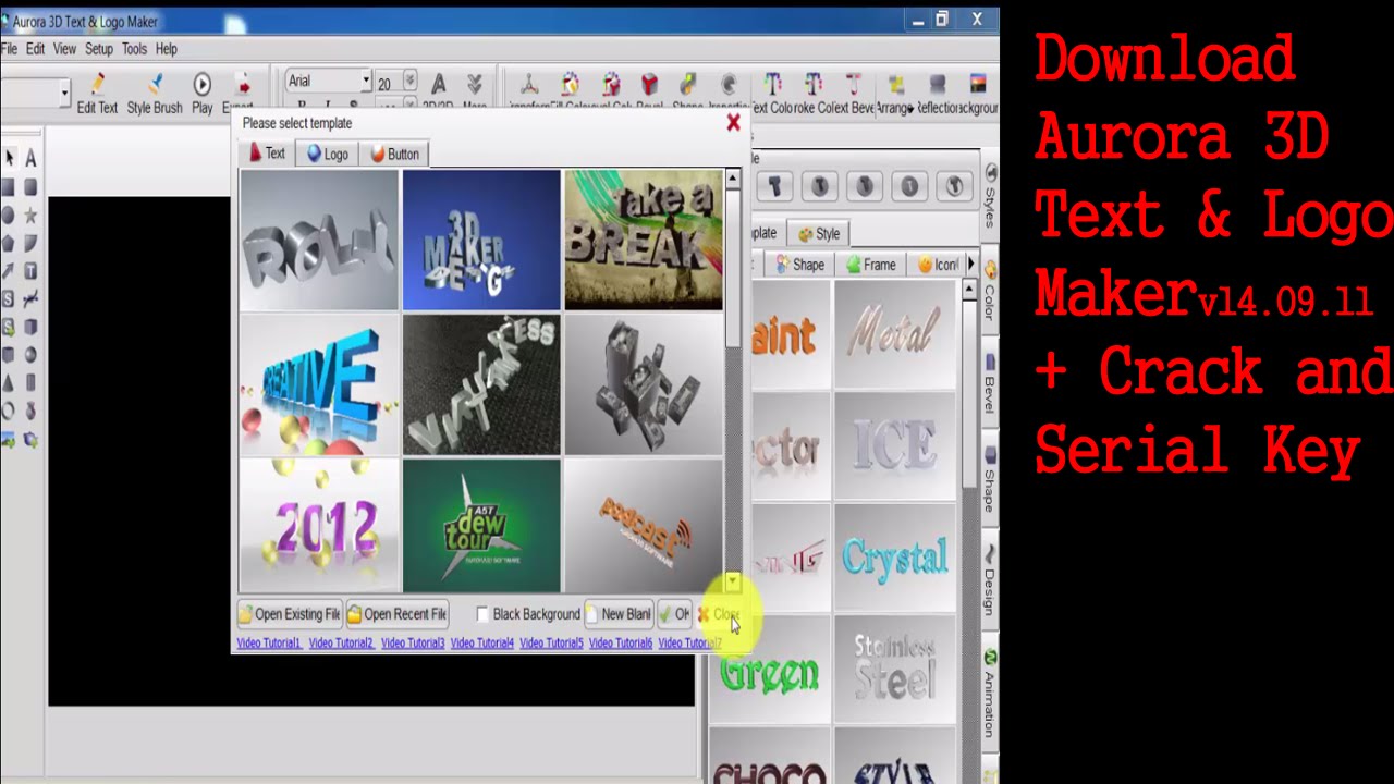 Download Aurora 3D text and Logo maker setup and crack full version. -  YouTube