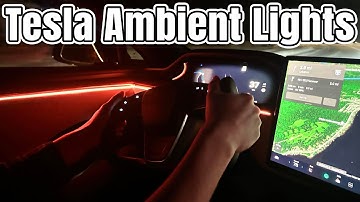 Tesla Model S Ambient Light Setup!