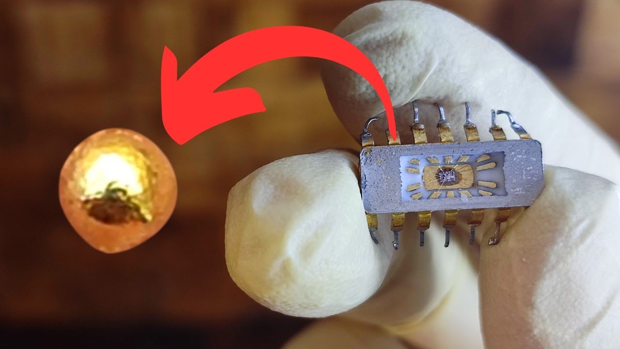 بدون هیچ اسیدی طلا استخراج کردم!