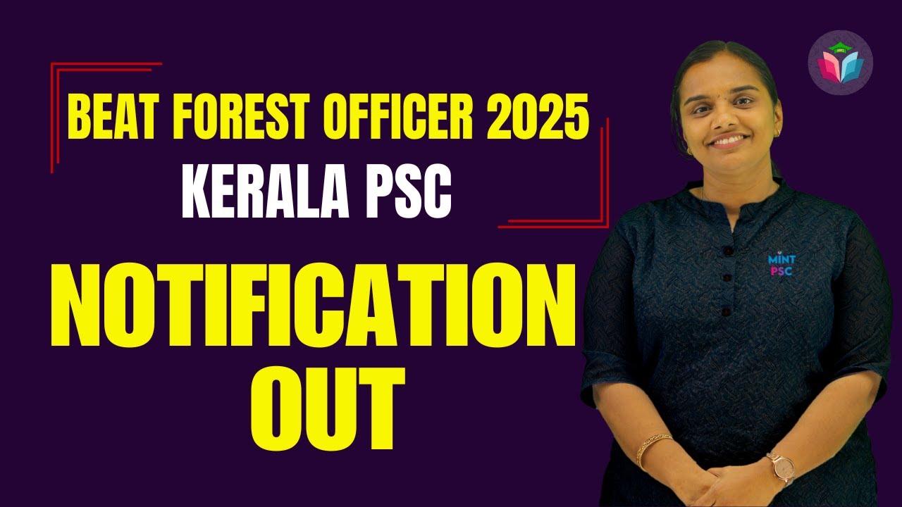 Kerala PSC | Beat Forest Officer 2025 Notification Out | By Leeja