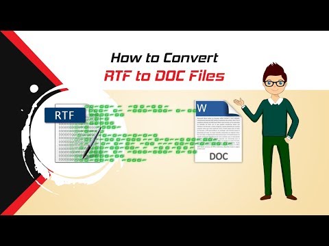 How to convert RTF to Doc files?
