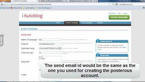 iAutoblog Tutorials - Creating an autoblog on Posterous with iAutoblog