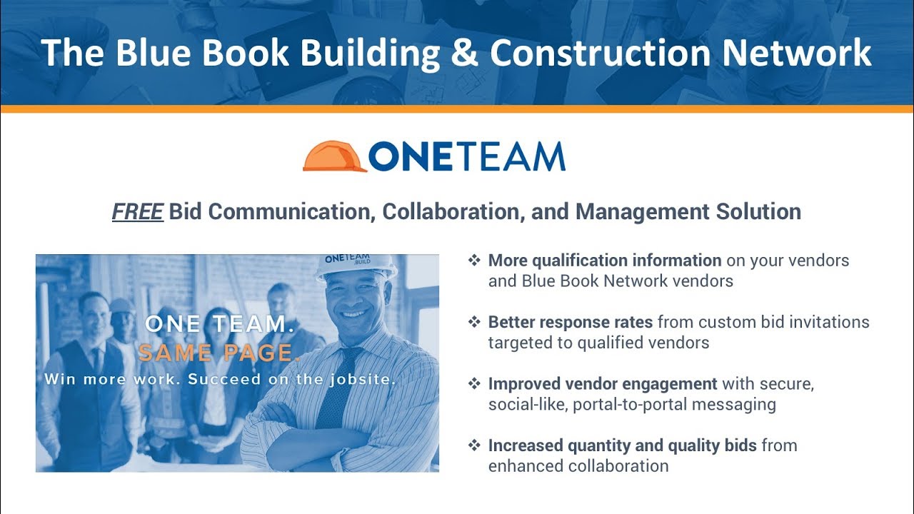 Construction Blue Book >> Bid Communication Collaboration And Management In Oneteam Construction Blue Book >> Bid Communication Collaboration And Management In Oneteam