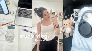 FINALS STUDY VLOG ₊˚🎧✩ productive college FINALS WEEK in my life, how I balance my stress