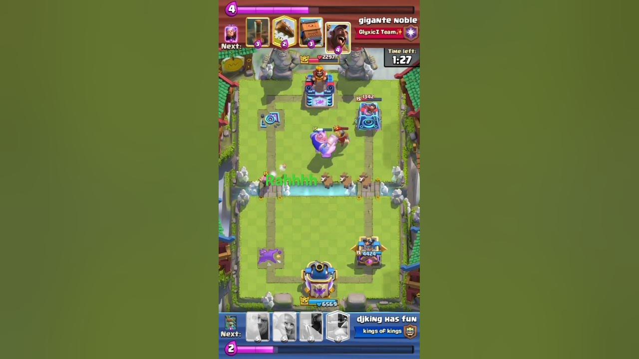 Clash royale using the most expensive elixir deck posible using only