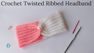 Crochet X-Twist Headband - Easy Knit Look Crochet Ear Warmer Guide