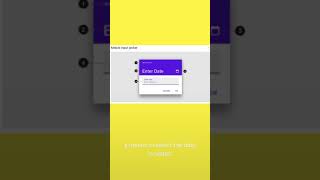 Use date pickers to quickly build an interface that allows users to select a date in an app #shorts screenshot 3