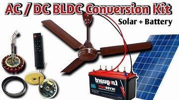 AC / DC BLDC Conversion Kit || 12v Battery Ceiling Fan || Solar Ceiling Fan #bldcfan #bldckit