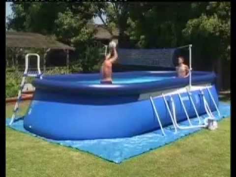 Intex Oval Frame Pool 549 X 305 Youtube