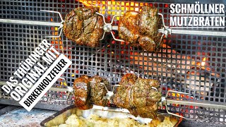 #596: Schmöllner Mutzbraten mit Birkenfeuer gegrillt- die Spezialität aus Thüringen