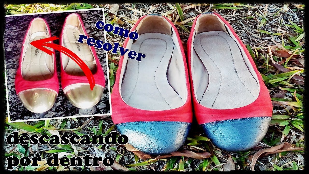 👠SAPATO DESCASCANDO POR DENTRO E POR FORA/ COMO REFORMAR - YouTube