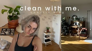 chaotischer clean with me vlog