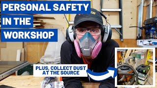 How I Keep Myself Safe in My Woodworking Shop // Inexpensive Safety Equipment to Keep You Safe