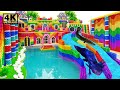 100 Summer Days How To Make 1M Dollars Water Slide Park Into Underground Pool House 