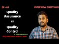 Difference Between Quality Assurance & Quality Control in Food Industry | Interview Questions |