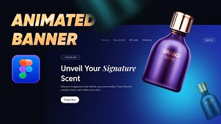 Animated Website Banner Design in Figma