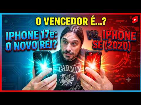 Câmera do iPhone 17e é MUITO melhor que o SE 2020?