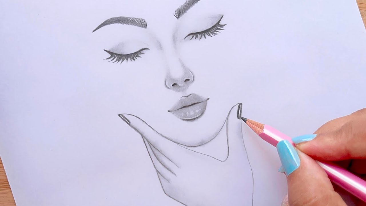 Unique half face with galaxy creative pencil drawing | creative sketch for  beginner step by step - YouTube