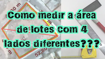 Como calcular a área de um retângulo irregular?