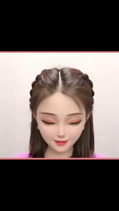 Hair hacks: Easy Simple hairstyles/Korean hairstyle for short medium hair tutorial tiktok video 編髮教程