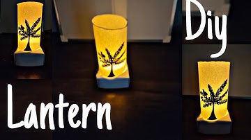 Diwali Decoration Idea - How to make an origami lantern step by step / Easy Home Decor Ideas