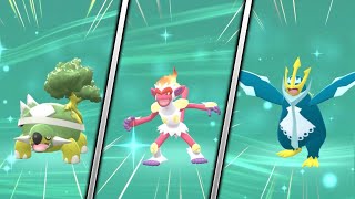 Getting ALL 3 Fully Evolved SHINY STARTERS in Pokémon Brilliant Diamond & Shining Pearl