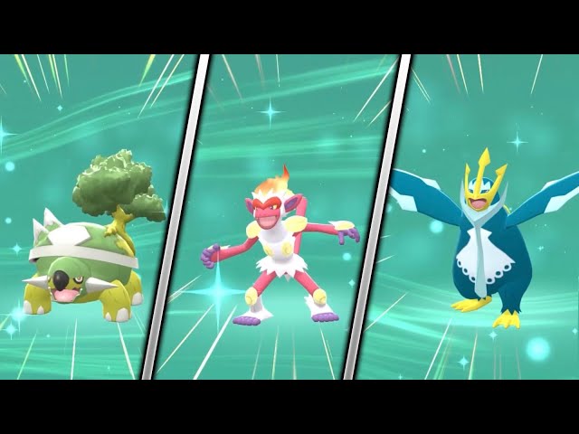 💎Pokemon Brilliant Diamond & Shining Pearl 12 STARTERS Final Evo REG or  SHINY 45496596583