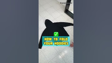 Thumbnail of How to fold a hoodie perfectly. | How to fold hoodies | The Best Way to Fold a Hoodie #shorts