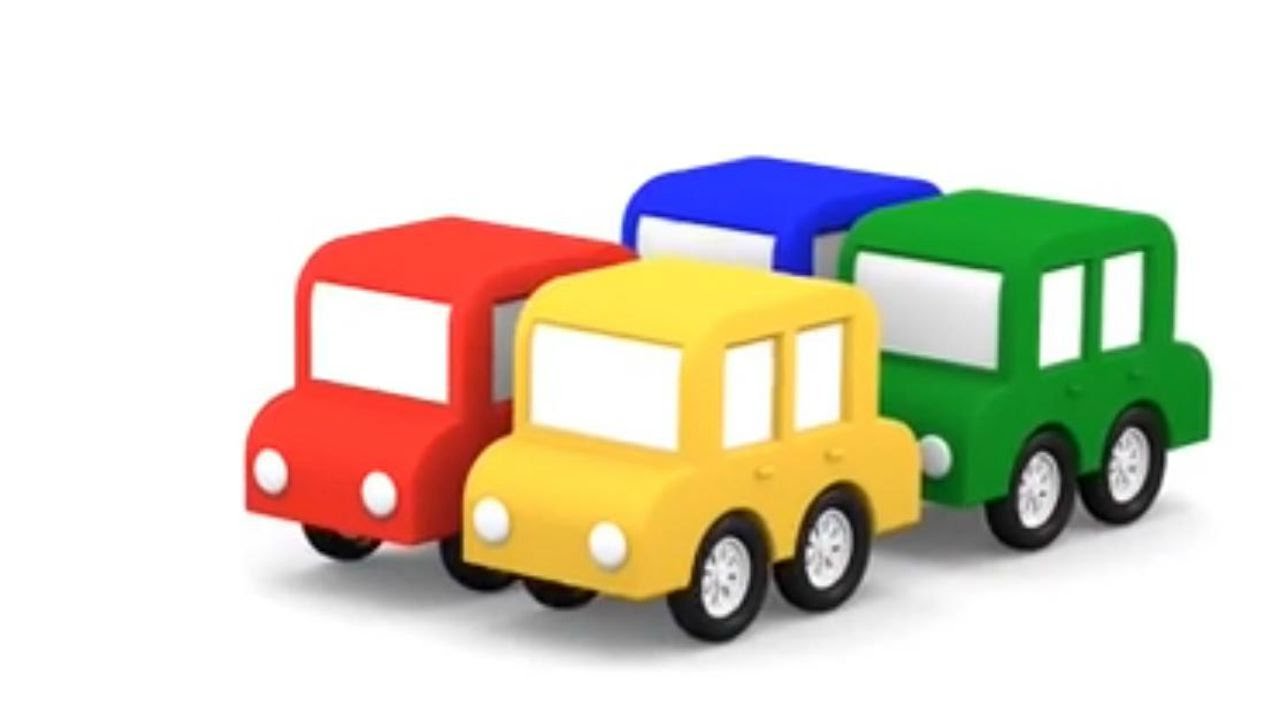 Lehrreicher Zeichentrickfilm Zahlen Lernen Mit Den 4 Kleinen Autos Youtube