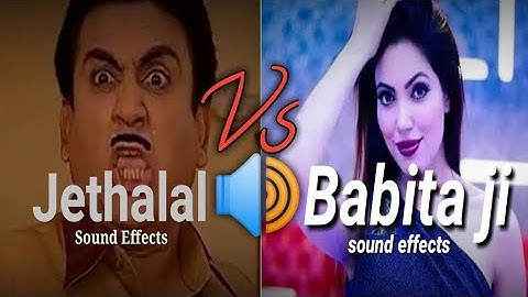 jethalal Vs babita ji 🔊 sound effects Tarak mehta ka ulta chashma No copyright sound #tmkoc comedy