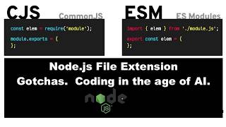 Node.js Gotchas: .js vs .mjs File Extension in Server Side Development