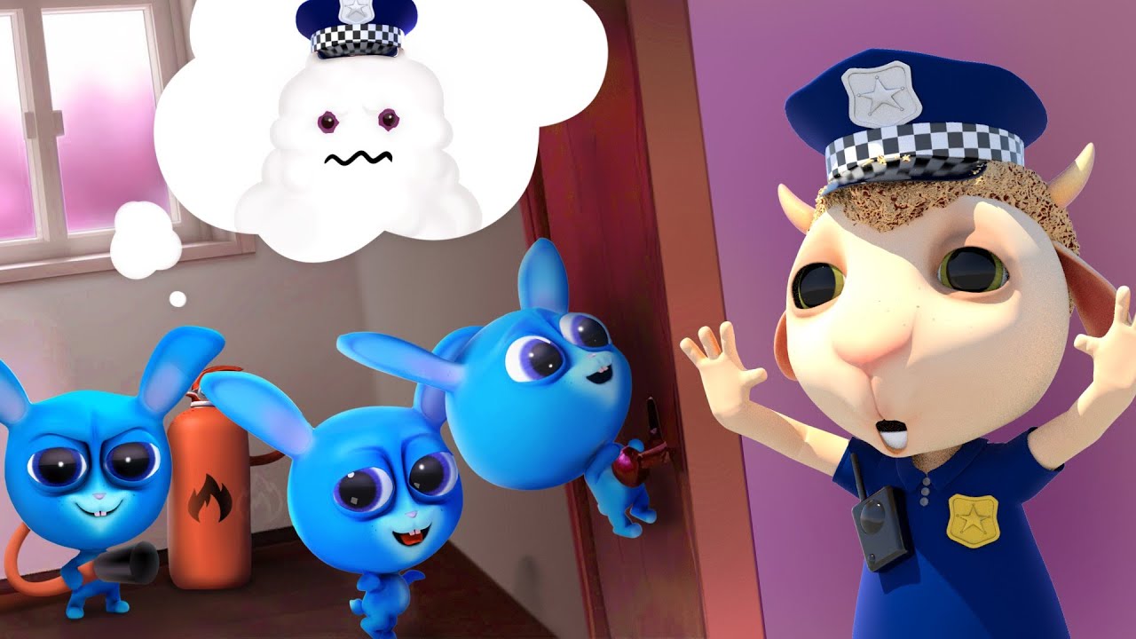 Prank Rabbits Rabbits Prank a Policeman Johnny | Cartoon for Kids | Dolly and Friends ...