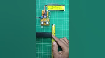 Arduino Ultrasonic Sensor with Lcd| Distance Measurement. #shorts #short #viralshort #arduino
